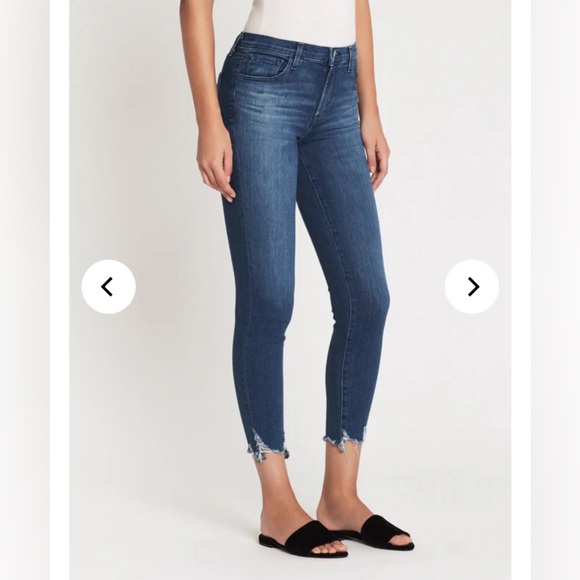 J Brand Mid Rise Skinny Crop Jeans - Picture 2 of 10